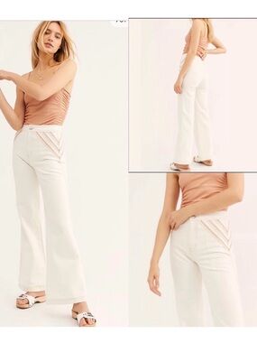 Free people white over the rainbow flare